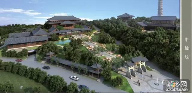 雁塔寺重建中轴线示意图 雁塔寺重建中轴线示意图