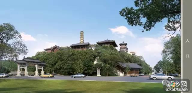 雁塔寺重建出入口设计规划图